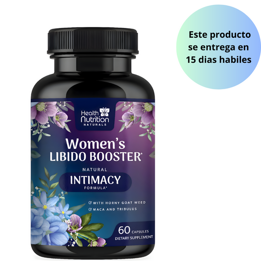 Health Nutrition Naturals - Libido Booster for Women – Suplemento de apoyo para la libido femenina – Fórmula de vitaminas para mujeres apoya la energía