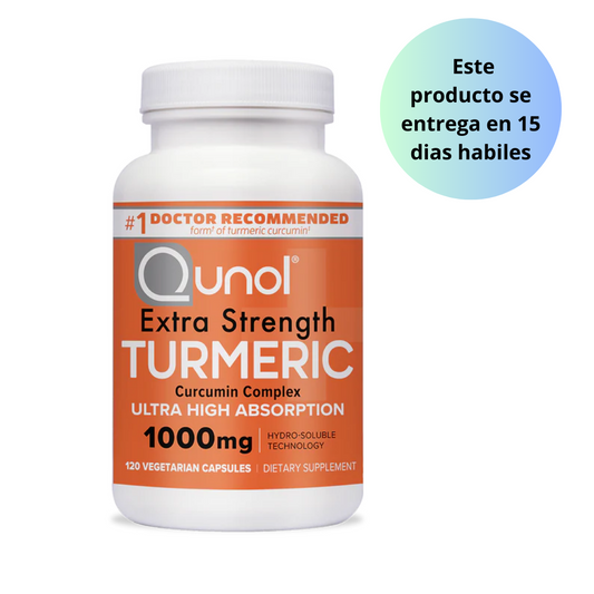 Qunol  Turmeric  Extra Fuerte  120 capsulas 1000 mg