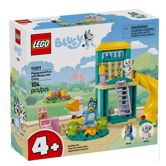 Lego - Bluey  Diversión en el parque con Bluey y Chloe #11201, 104 piezas