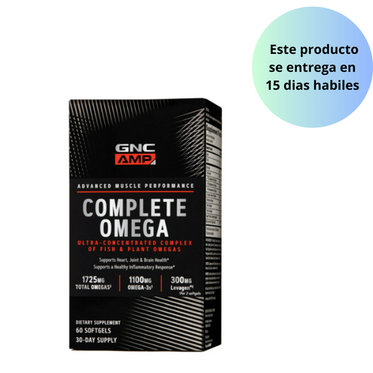 GNC Complete Omega - 60 capsulas