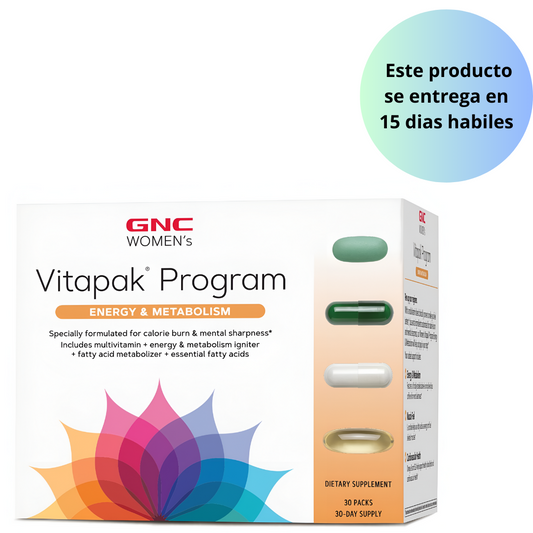 Programa vitapak energia y metabolismo , 30 packs  - GNC
