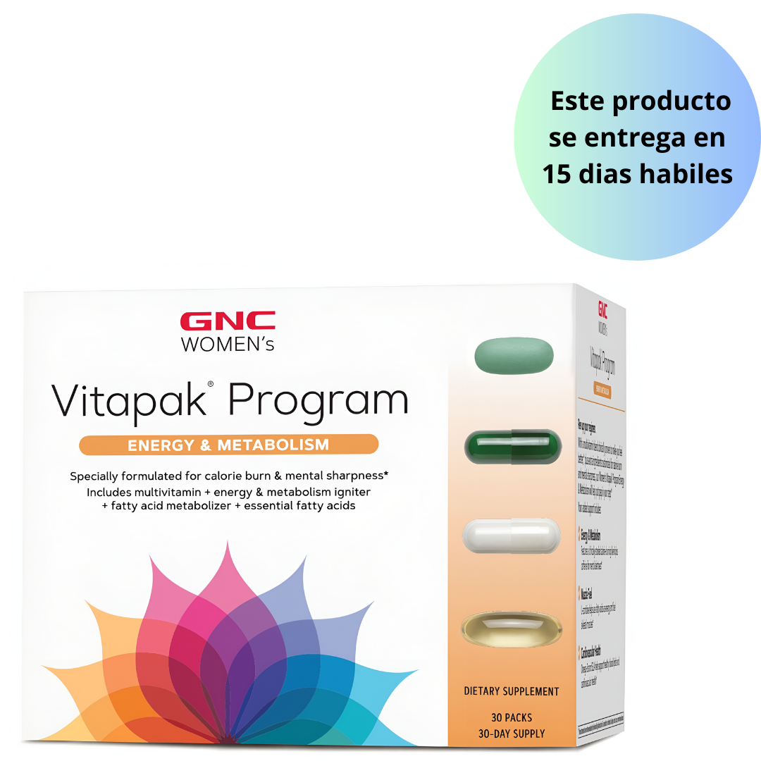 Programa vitapak energia y metabolismo , 30 packs  - GNC