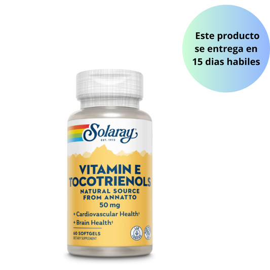 SOLARAY Vitamina E Tocotrienoles 50mg , 60 capsulas