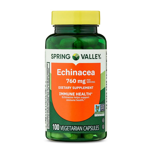 Echinacea 760 mg . 100 capsulas - Spring valley