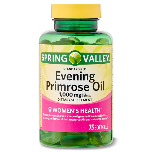 Evening primrose oil 1000mg , 75 capsulas - Spring Valley