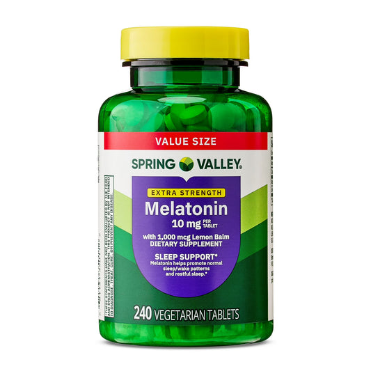 Melatonina de 10mg. Spring Valley - 240Tabletas