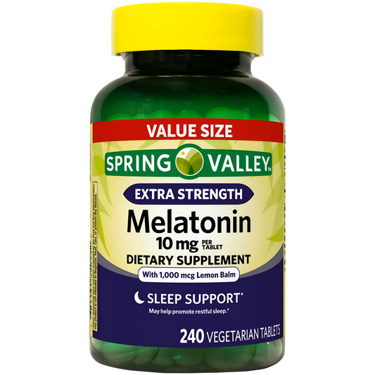 Melatonina de 10mg. Spring Valley - 240Tabletas