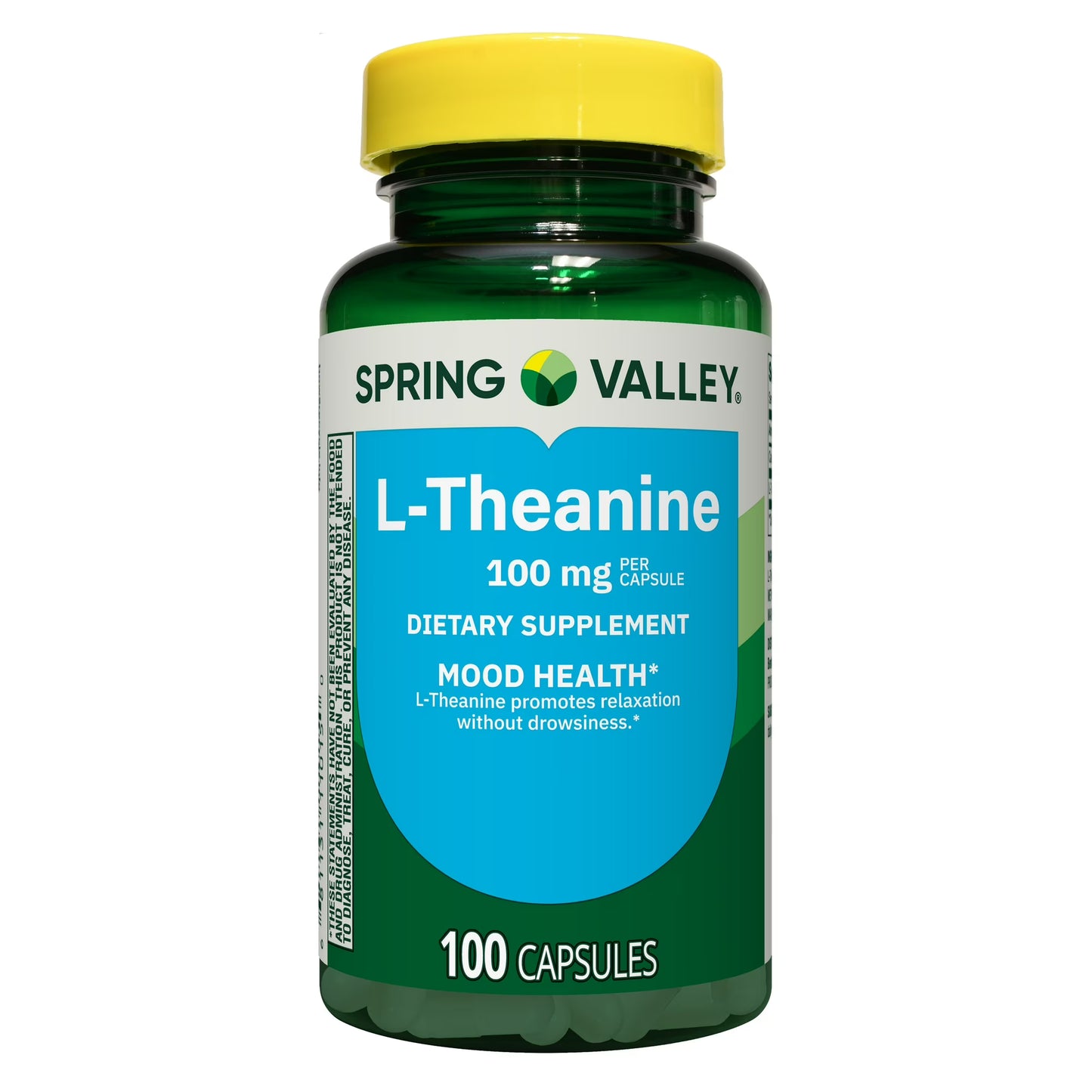 L-Theanine 100mg , 100 capsulas - Spring Valley