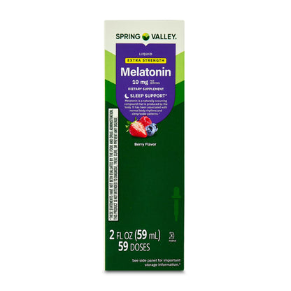 Spring Valley Melatonina líquida 10 mg, 59ml