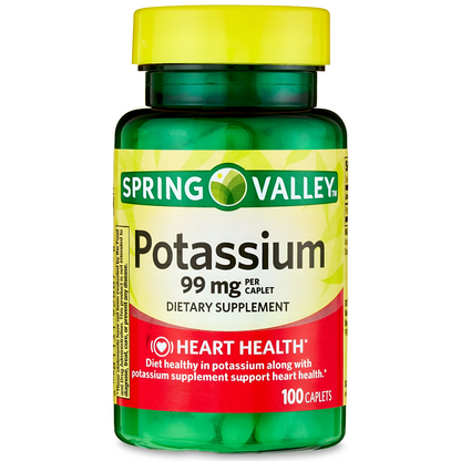 POTASIO  99MG 100 TABLETAS SPRING VALLEY