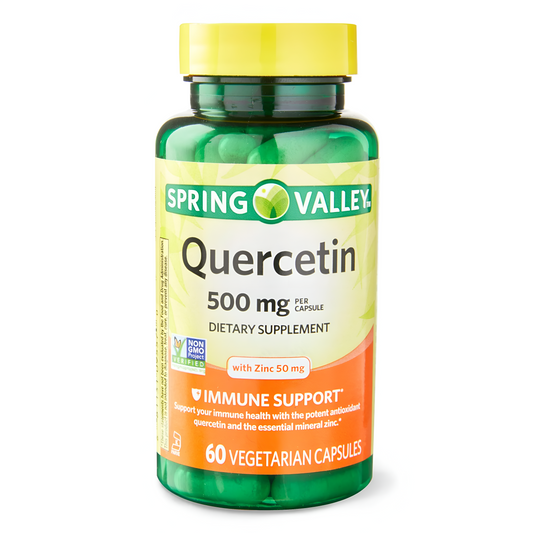 Quercetin 500mg , 60 capsulas vegetarianas - Spring Valley