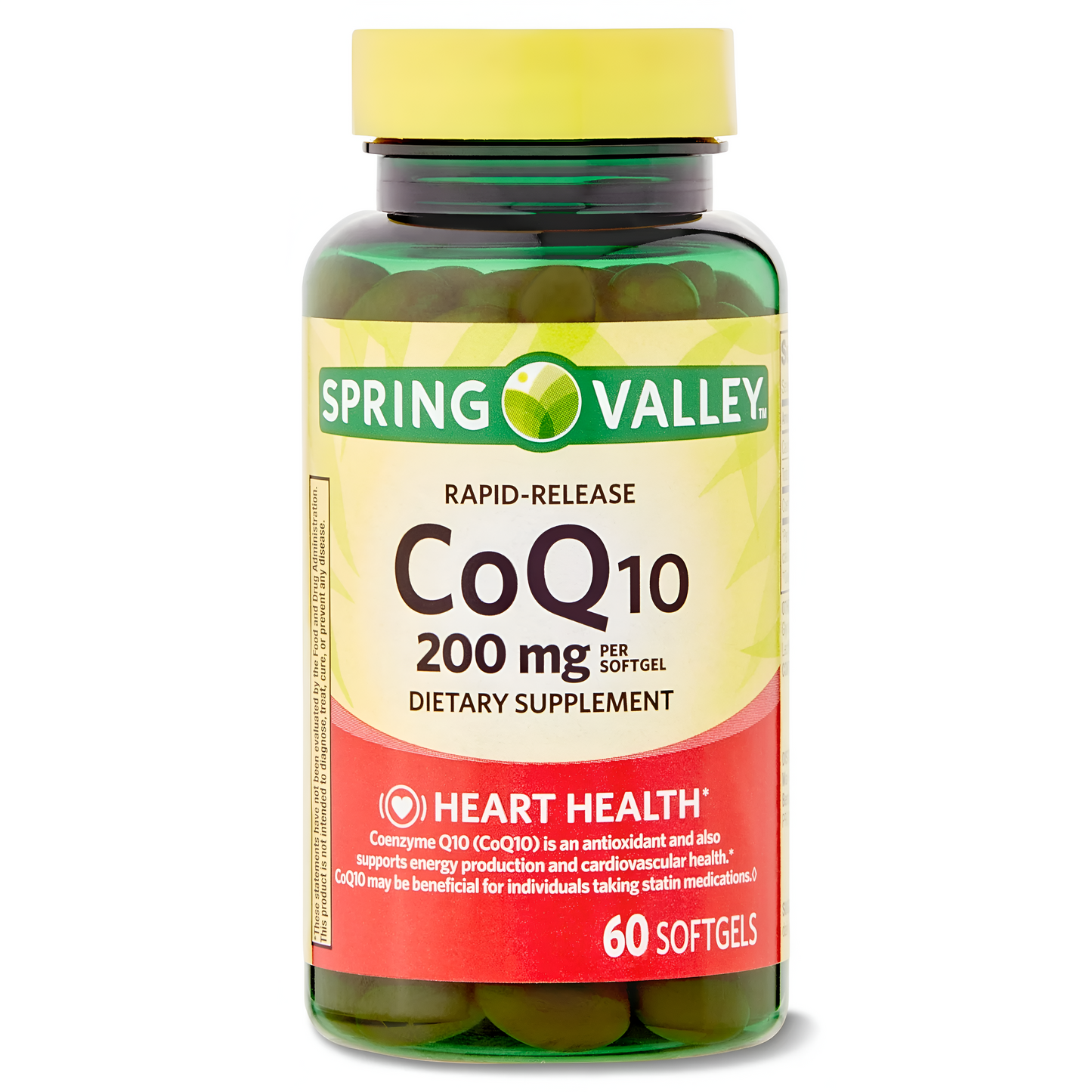 CoQ10 200mg , 60 capsulas - Spring Valley
