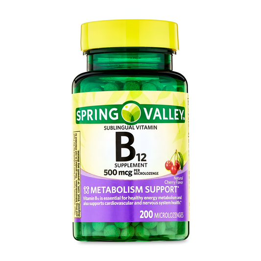 Vitamina B12 Spring Valley en tabletas/microtabletas