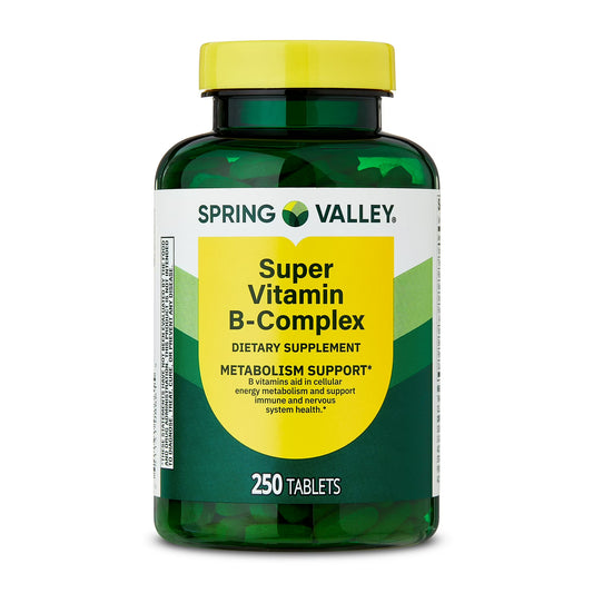 Super Vitamin B complex - Spring Valley - 250 Tabletas