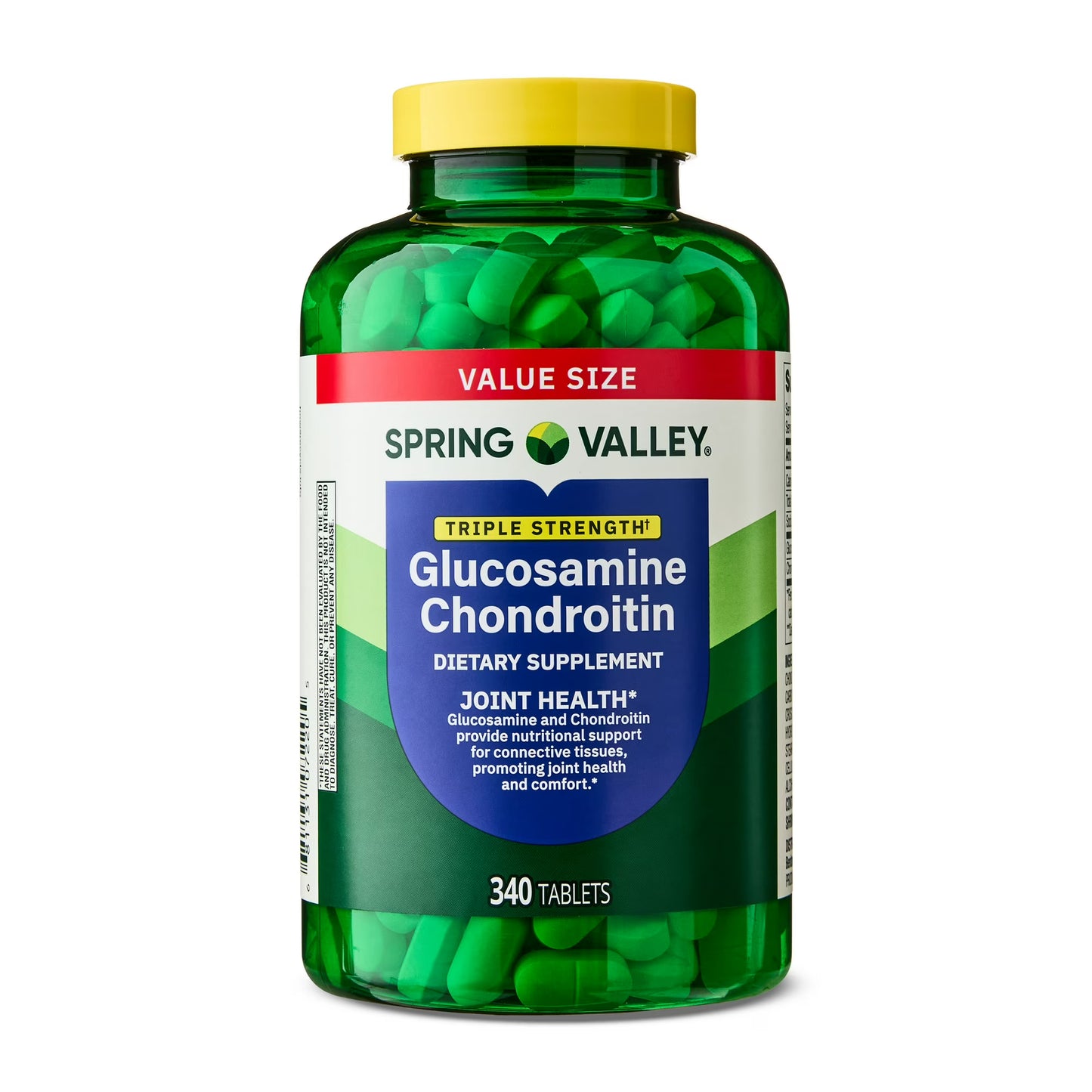 Spring Valley - Glucosamina Chondroitin Triple strength, 340 tabletas