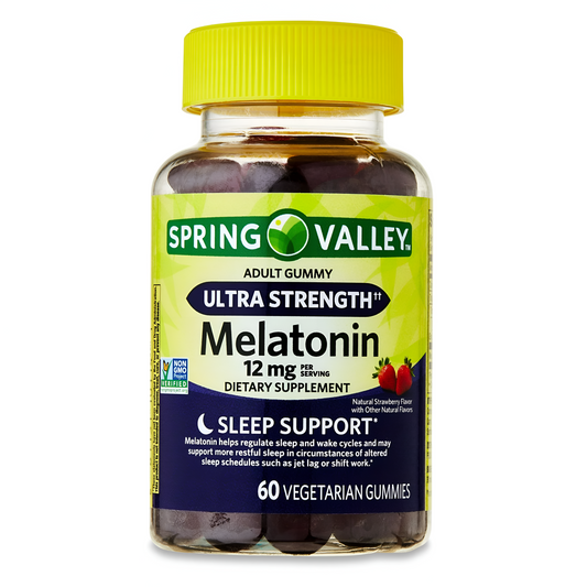 Spring Valley Ultra Strength Melatonina 12 mg 60 gomitas