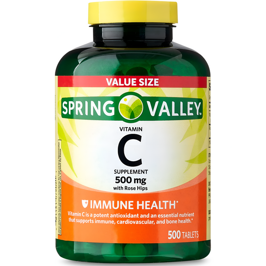 Spring Valley Vitamina C 500 mg, 500 comprimidos