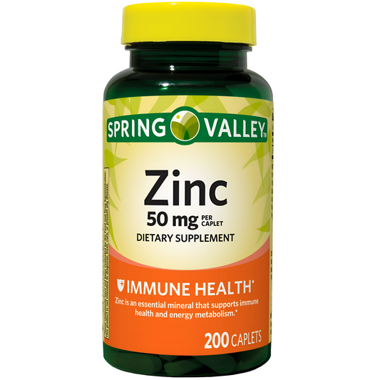 ZINC 50MG - SPRING VALLEY - 200 TABLETAS