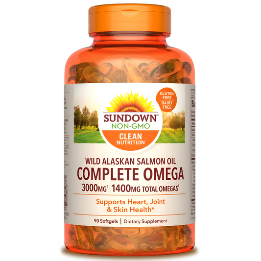 Sundown OMEGA COMPLETE WILD ALASKAN SALMON OIL 3000MG 90 SOFTGELS