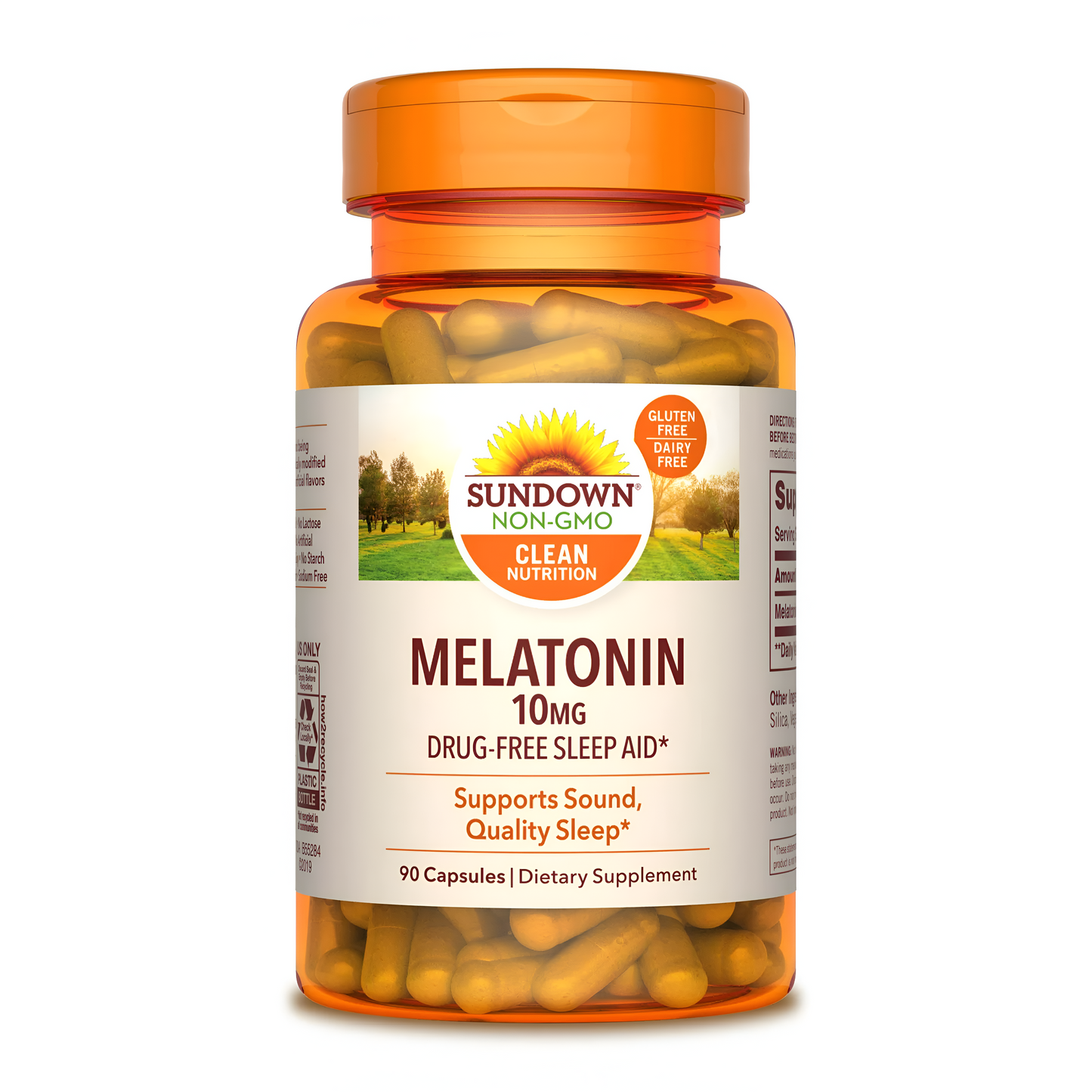 Melatonina 10mg 90  Tabletas - Sundown Naturals