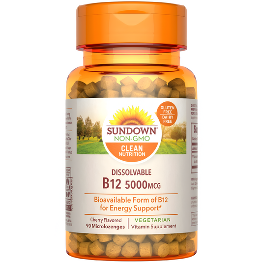 Vitamina B12 5000mcg Sundown Natural 90 microlozenges