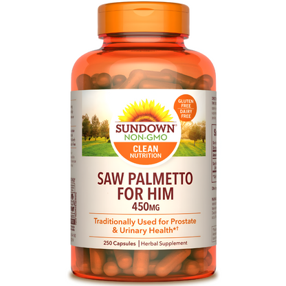 Saw Palmetto 450 mg.  250 Cápsulas - Sundown
