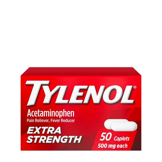 Tylenol Extra Strength 500mg Acetaminophen 50 capsulas