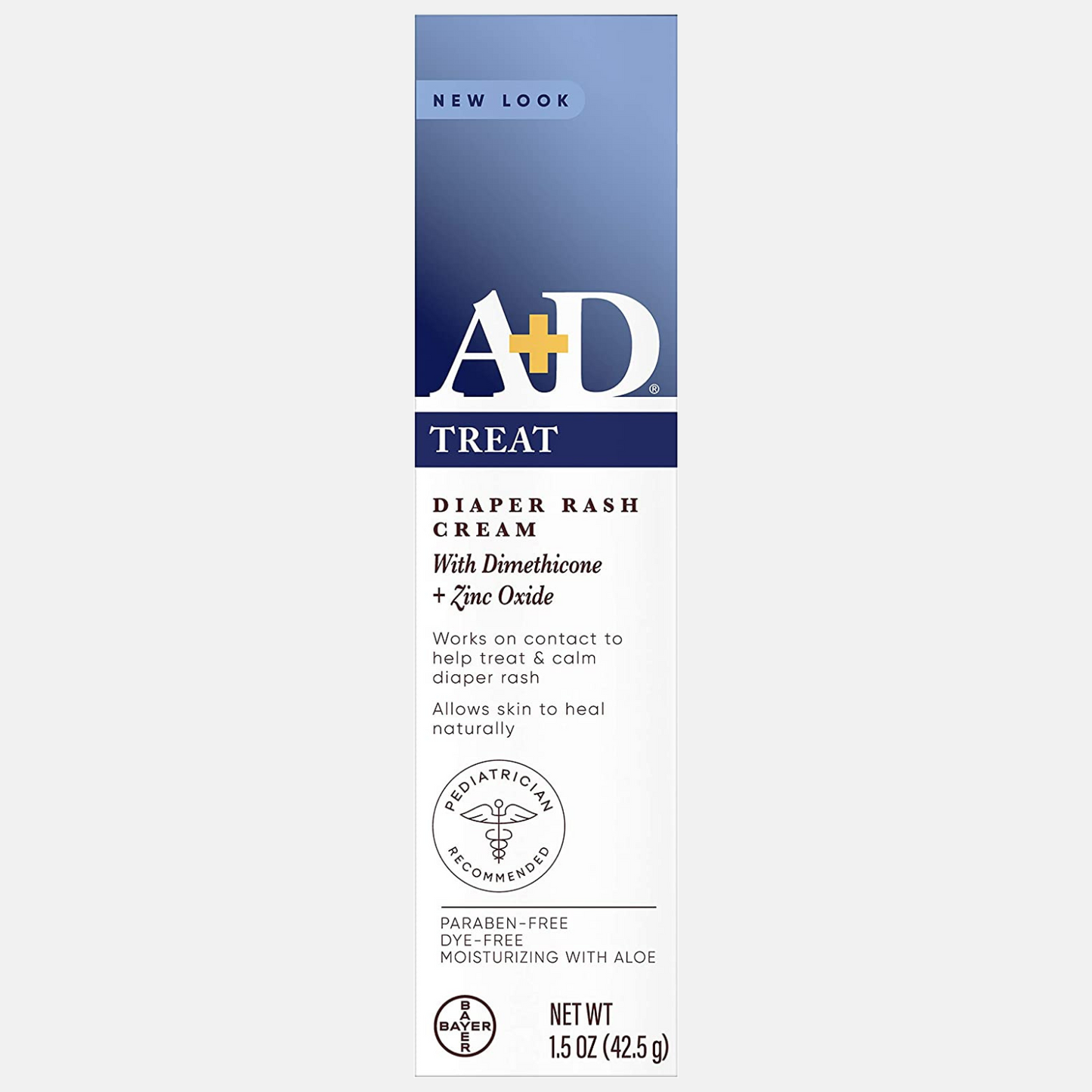 A+D Crema de tratamiento de sarpullido - Dimeticona + Óxido de Zinc 4OZ.