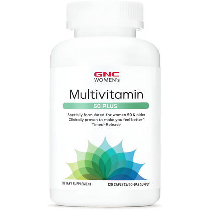 Multivitamínico 50 Plus para mujer , 120 capsulas - GNC
