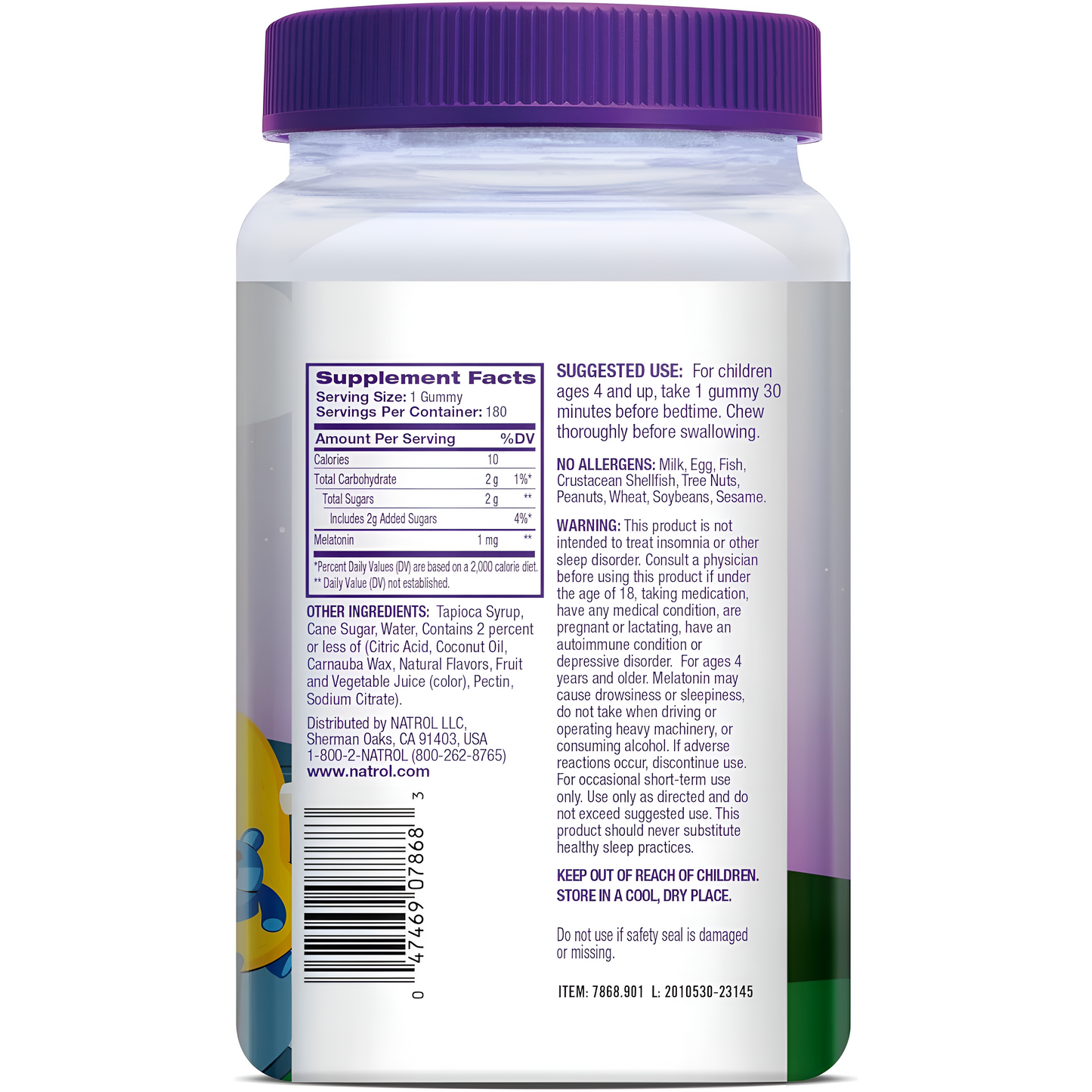 Kids Melatonin Gummies - Natrol - Gomitas
