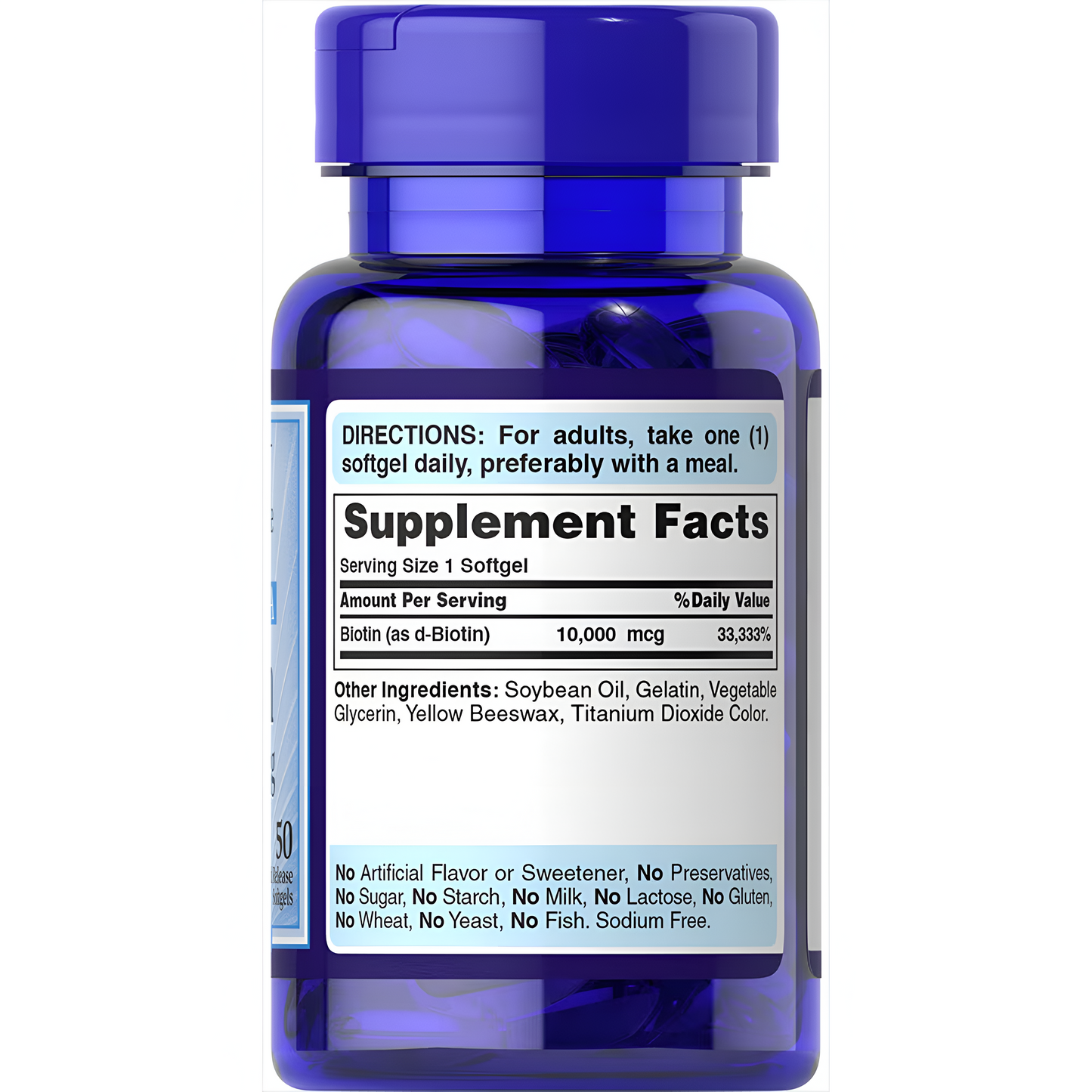 BIOTIN PURITAN'S PRIDE - 10,000 mcg