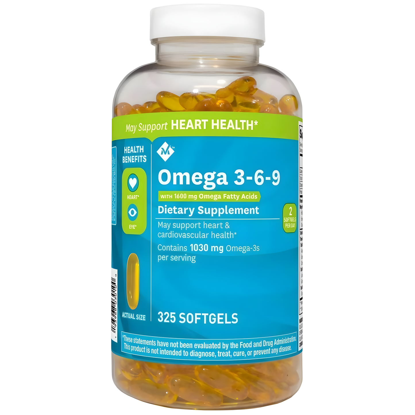 Omega 3 6 9 Members Mark 325 Softgels