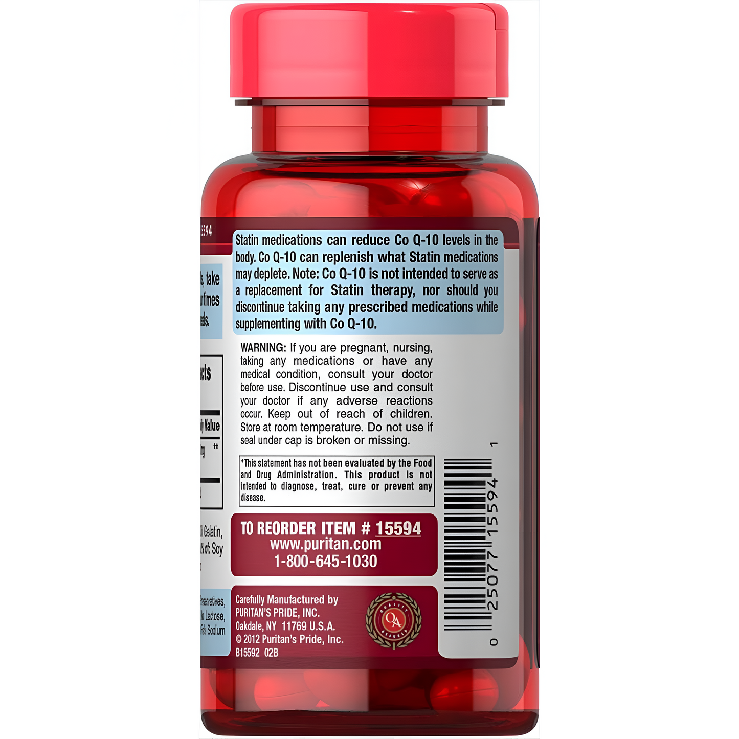 CO Q-10  softgels - Puritan's Pride