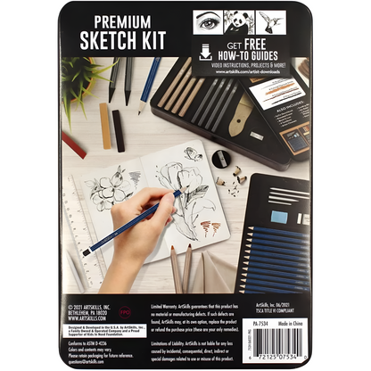ArtSkills Surtido de alta calidad kit de boceto y dibujo, 39 piezas