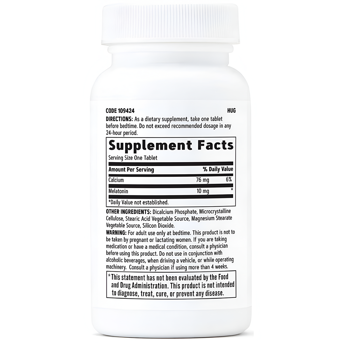 GNC Melatonina  10 mg 60 tabletas