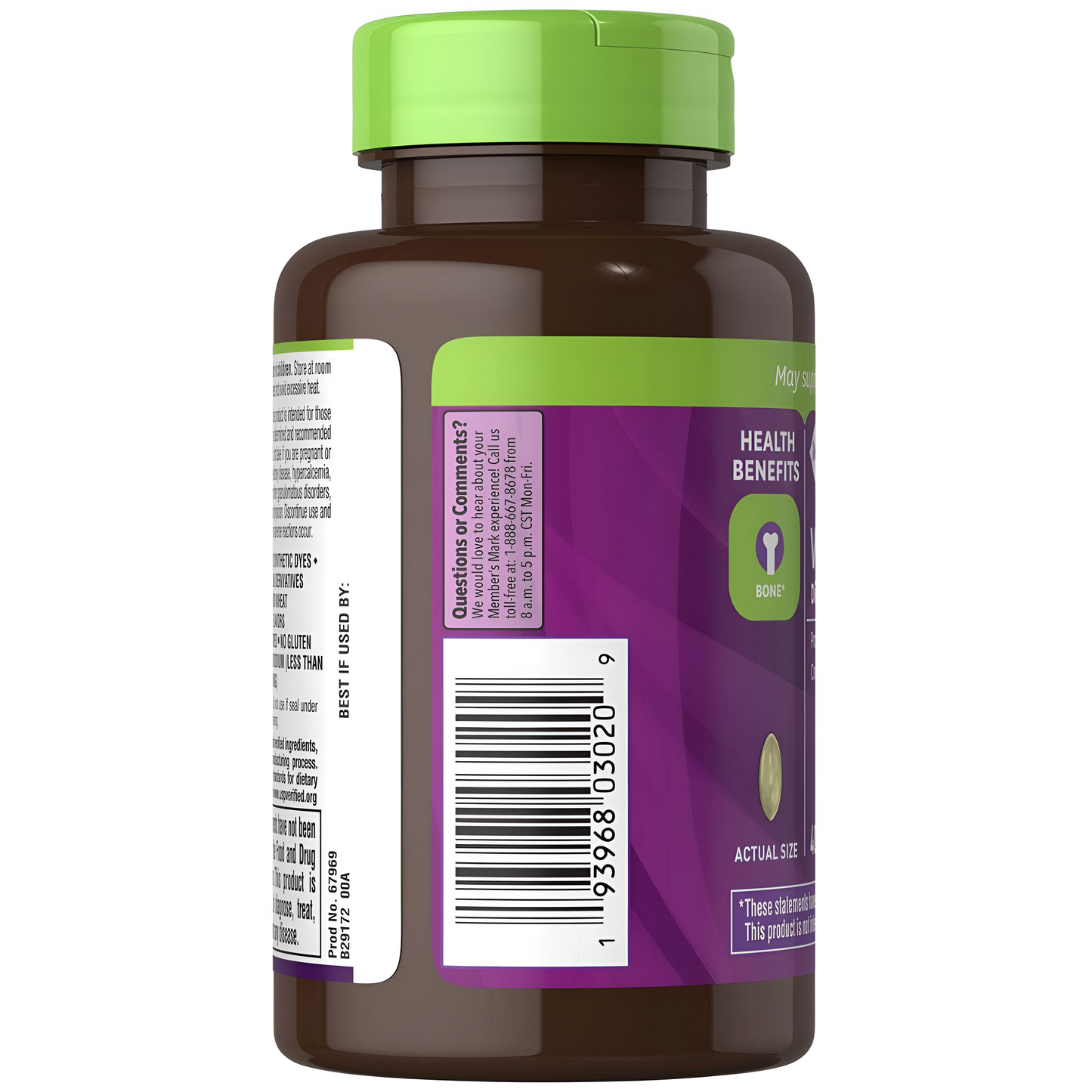 Vitamina D3 - Members Mark - 400 Capsulas blandas (5000 iu)