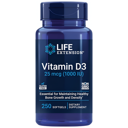 Life Extension - Vitamin D3 25 mcg (1000 IU), 250 softgels