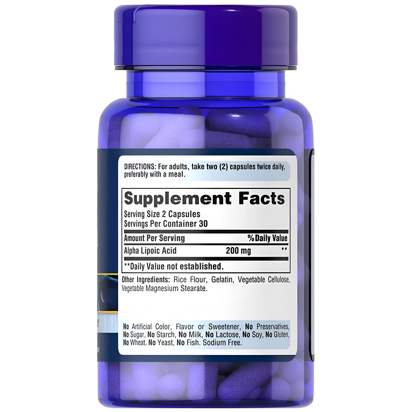 Alpha  Lipoic Acid Naturals Puritans Pride 600mg