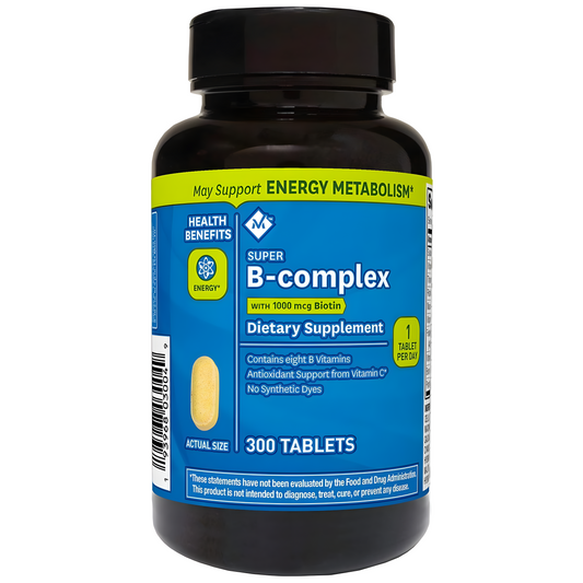 Super B-complex con Biotin 300 tabletas Member's Mark