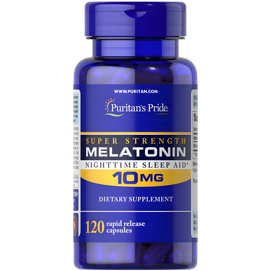 Melatonina de 10 Mg  Puritans Pride 120 Tabletas