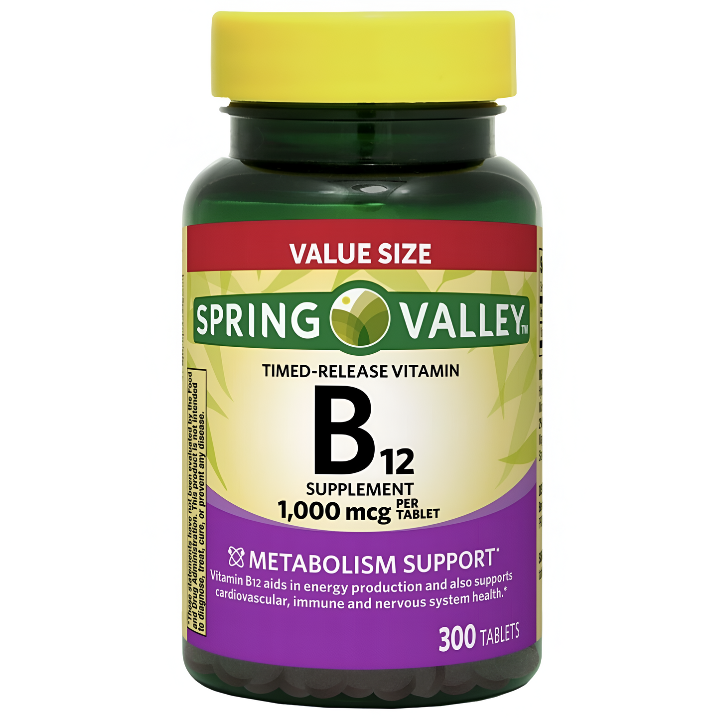 Vitamina B12 Spring Valley en tabletas/microtabletas