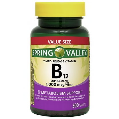 Vitamina B12 Spring Valley en tabletas/microtabletas