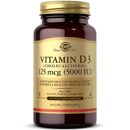 Solgar Vitamin D3 (Cholecalciferol) Capsulas