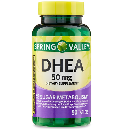 DHEA SPRING VALLEY 50 mg, 50 Tabletas