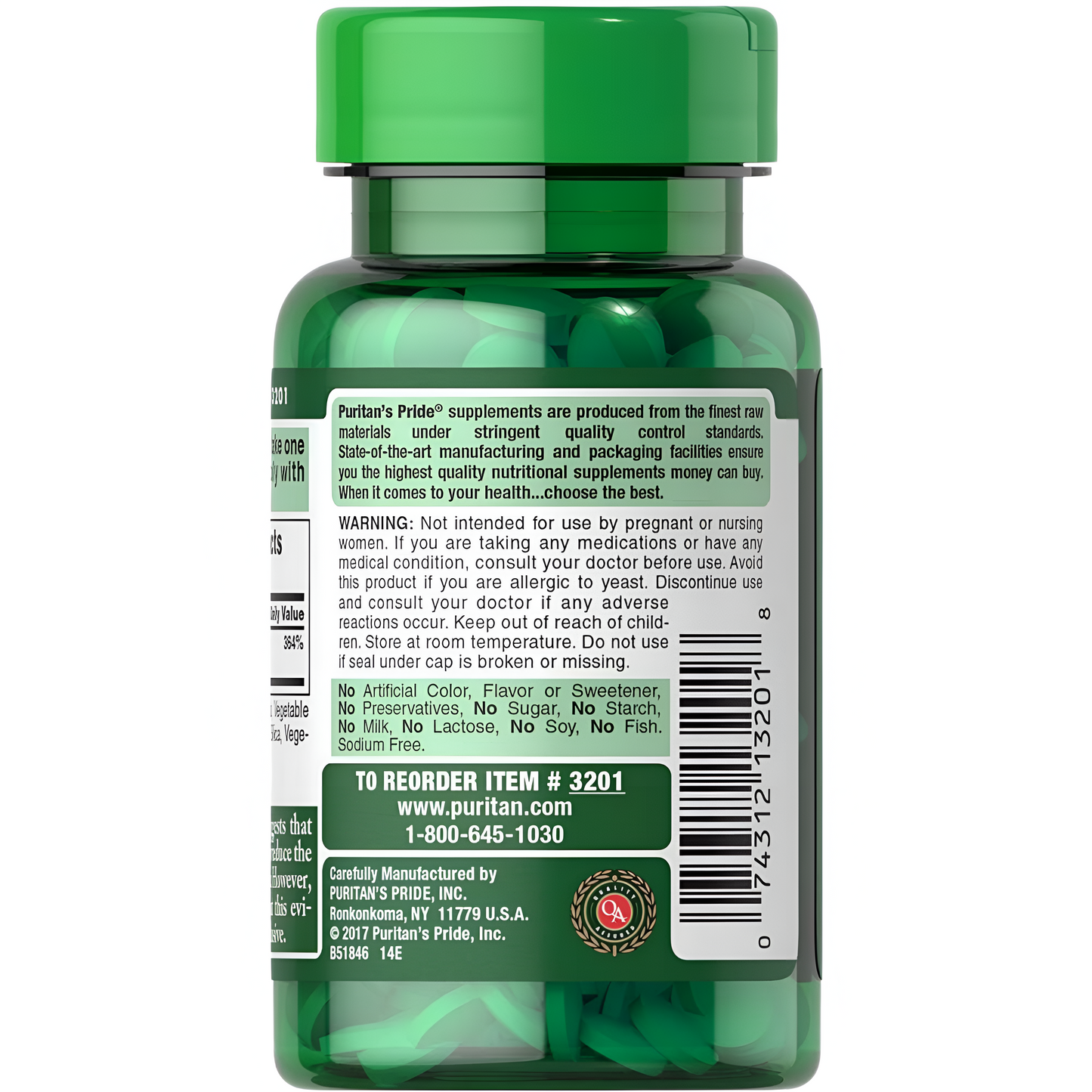 Puritans Pride Selenium en tabletas