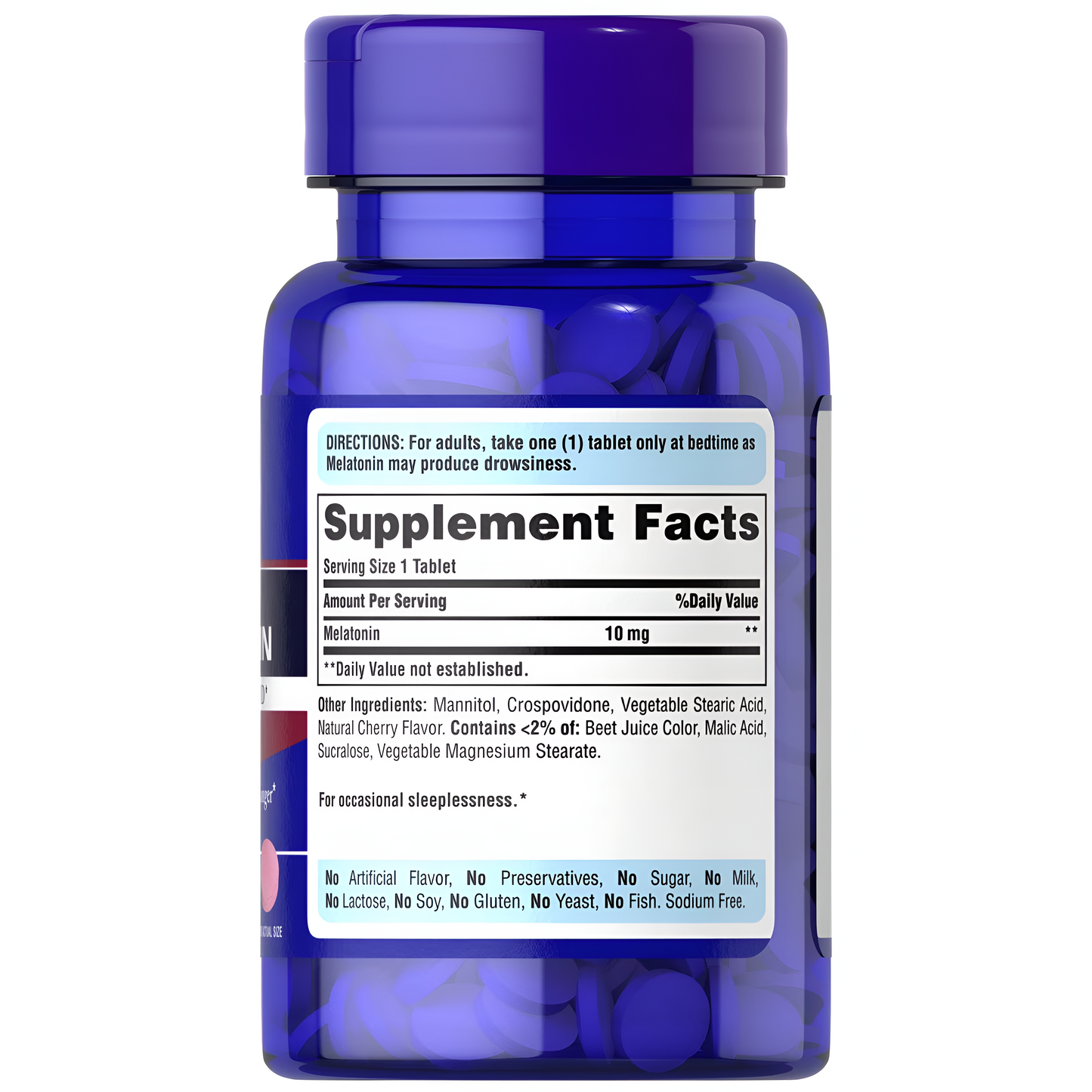 Melatonina Puritans Pride 10mg 90 tabletas  Quick Dissolve tablets