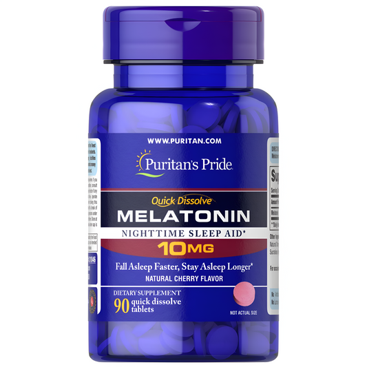 Melatonina Puritans Pride 10mg 90 tabletas  Quick Dissolve tablets