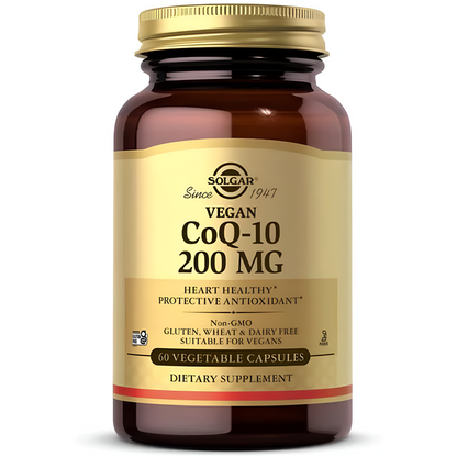 Solgar CoQ-10 200 mg, 60/30 Cápsulas Veganas