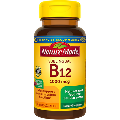 Vitamina B-12 Sublingual Nature Made 1000mg 50 Pastillas