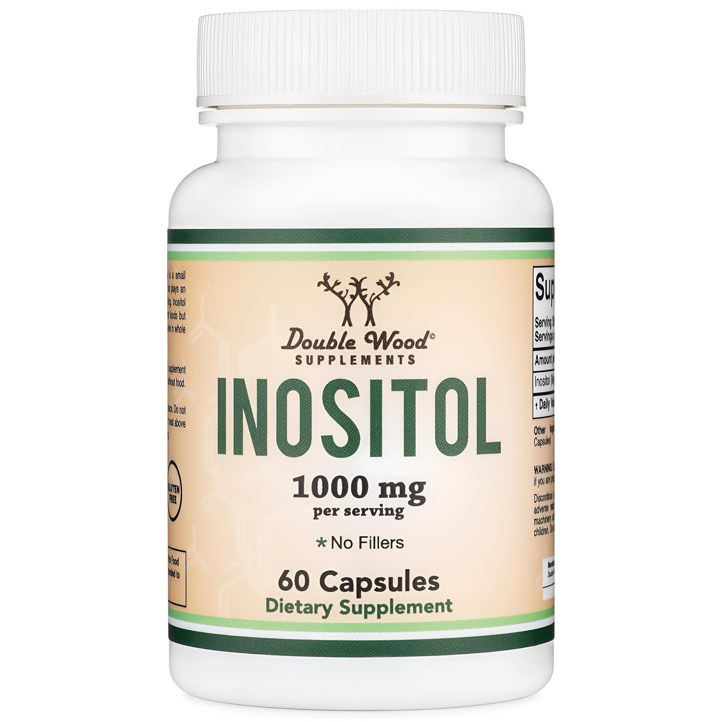 Inositol  (Myo Inositol) 1000mg , 60 unidades - Double Wood